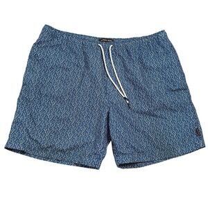 Michael Kors Men's Blue Swim Trunks XL  Vacation Drawstring Waist‎